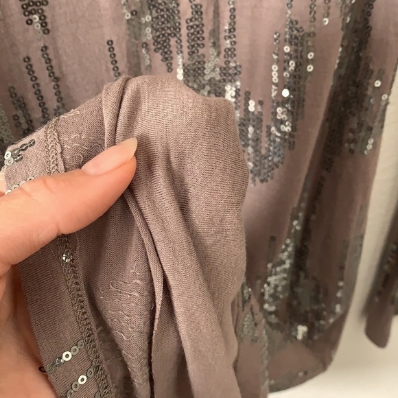 Velvet by Graham&Spencer Long Sleeve Sequin Dress - Picture 9 of 9